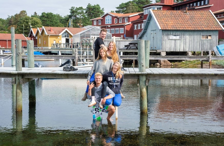 Students attending summer school in Gothenburg
